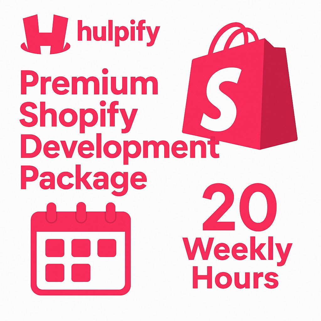 Premium Shopify Development Package - 20 Weekly Hours Professional Service