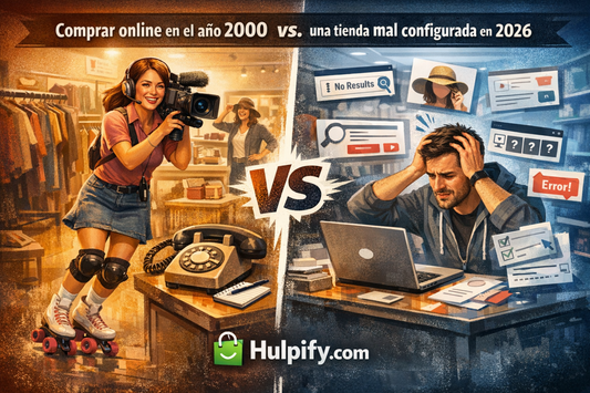 Comprar online en el año 2000 vs. una tienda mal configurada en 2026