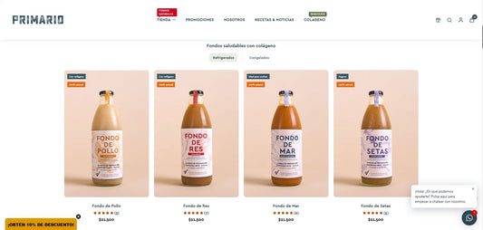 Primario.com: Personalización avanzada sobre plantilla premium