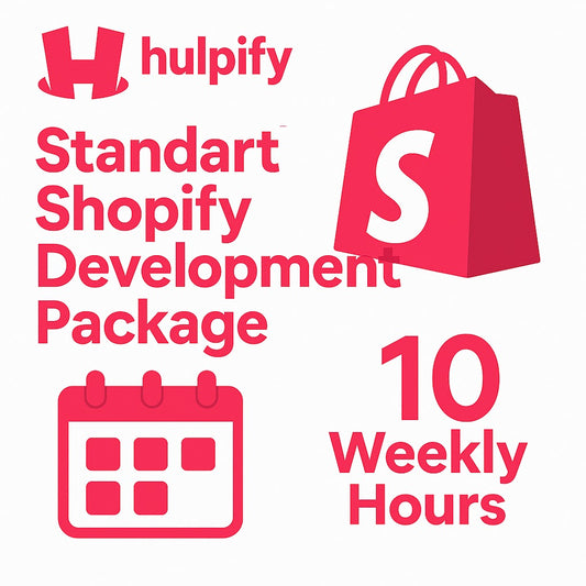 Standard Shopify Development Package - 10 Weekly Hours Professional Service